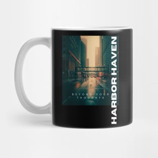 City lights with typography Mug